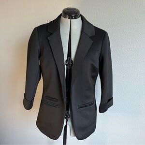 3/4 Sleeve Black Women's Blazer